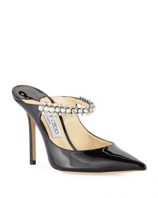 Bing Patent Jeweled Mules