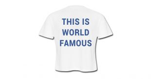 This is World Famous - Womens Cropped T-Shirt