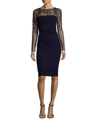 Long-Sleeve Cocktail Dress