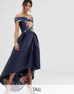 Dress With In Navy Floral