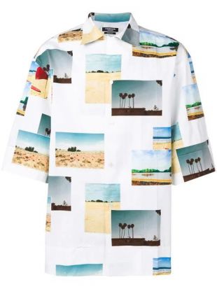 Calvin Klein Photograph Print Shirt worn by Wiz Khalifa in One Thought Away  music video Asher Angel | Spotern