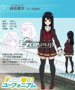 Hibike! Euphonium Reina Kosaka Cosplay Costume