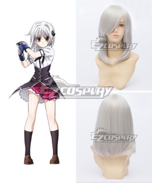 High School DxD BorN Koneko Toujou Silvery white Cosplay Wig