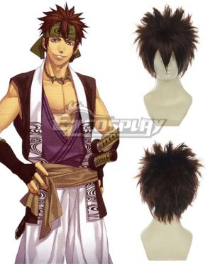 Hakuouki Nagakura Shinpachi Brown Cosplay Wig 011C