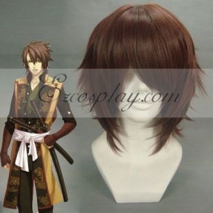 Hakuouki Soji Okita Brown Cosplay Wig-054A