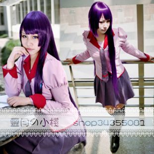 Anime Monogatari Bakemonogatari SenjougaharaHitagi Cosplay Costume dans   de   sur AliExpress.com | Alibaba Group