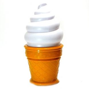 Mignon LED Lampe en forme Glace lumière Jaune pour chambre-Blanc