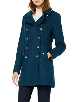 Morgan Women's 192-gustin.n Coat, Blue (Canard Canard), 14 (Size: T42)