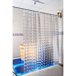 Duschy Duschvorhang 3D- Transparent - Duschvorhangringe separat erhältlich