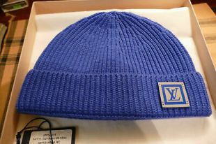 Louis vuitton Blue Hipster Blue Beanie Hat of Moneybagg Yo in the