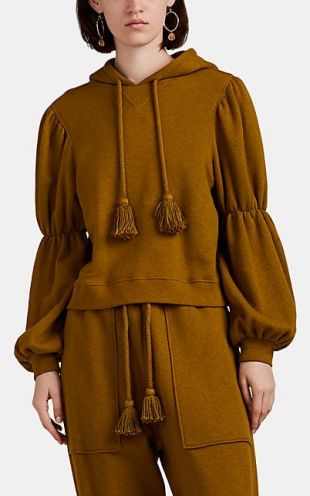 Sacha Puff-Sleeve Crop Hoodie