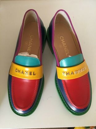 Multicolor Leather Loafers