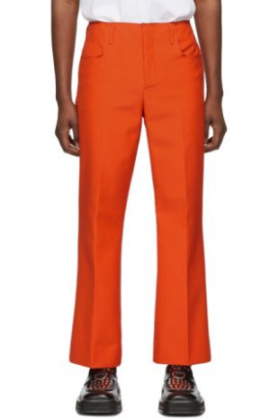 Acne studios Orange Jabir Trousers of Gunna on the Instagram