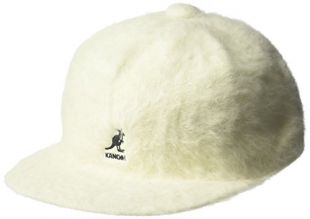 Kangol Hombres Furgora Links Flat Brim Baseball Gorra de béisbol - Blanco -