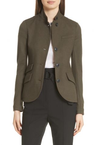 Army Green Button Front Jacket