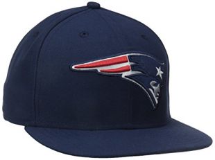 NFL New England Patriots On Field 5950 Game Cap, Navy, 7 3/4
