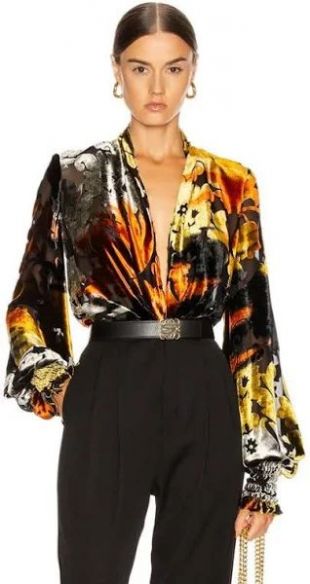 Women's Metallic Bette Blouse