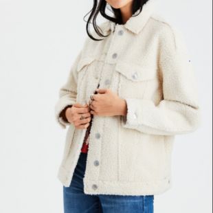 Faux Sherpa Trucker Jacket