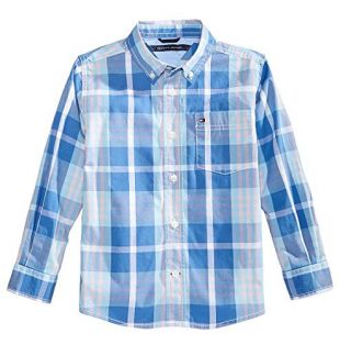 Tommy Hilfiger Big Boys Stan Plaid Shirt (XL 20)