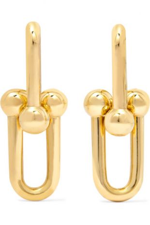 TIFFANY & CO. Link 18-karat gold earrings
