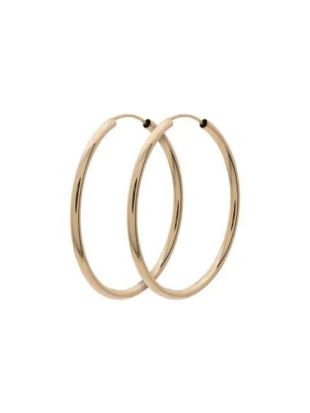 Jacquie Aiche 14K Yellow Gold Hoop Earrings - Farfetch