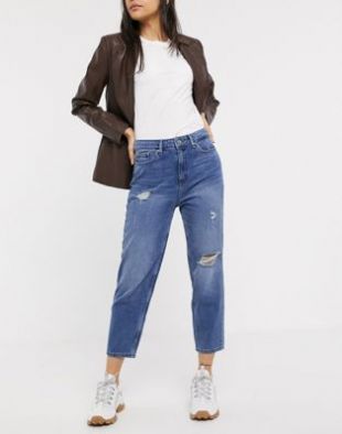 Only - Jean mom vieilli | ASOS