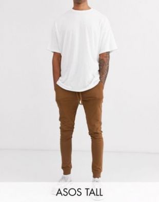 ASOS DESIGN Tall - Jogger ajusté léger - Marron | ASOS