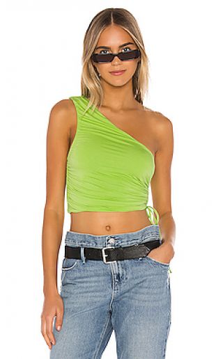 Top asymetrique h:ours vert
