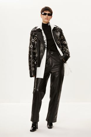 Leather  motorcycle jacket