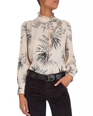 Ruffled Botanical Blouse
