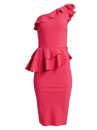 Chiara Boni La Petite Robe - Asymmetric Ruffle Bodycon Dress