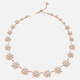 Collier Moonsun, Édition Limitée, blanc, Métal doré rose par SWAROVSKI