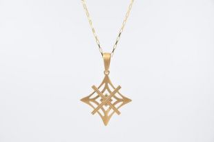 Signature Necklace Gold - Large Symbol