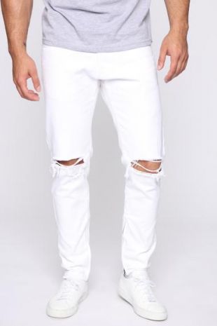 Quentin Skinny Jeans - White