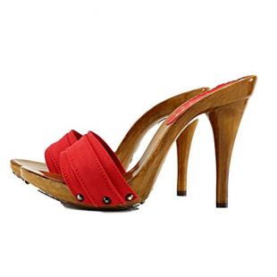 Kiara Clogs Heel 11 cm km7101 red