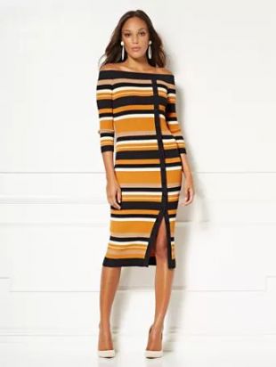 Daveena Stripe Sweater Dress