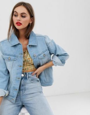 Brave Soul - Bloom - Veste en jean - Délavage clair | ASOS