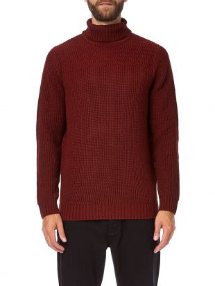 Rust Roll Neck Jumper