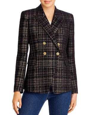 Jezebel Metallic Plaid Blazer