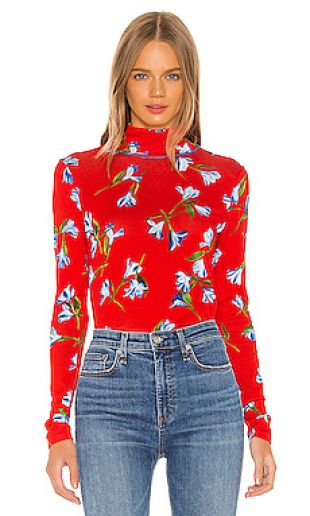 Printed Shaw Turtleneck