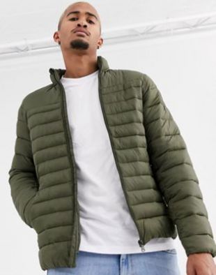 Pull&Bear - Join Life - Doudoune légère - Kaki | ASOS
