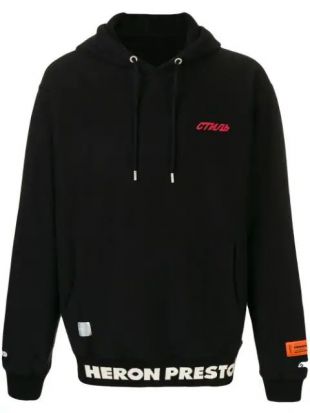 Sweat à Capuche à Logo Heron Preston