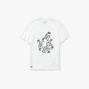 White Keith Haring crew neck T-shirt in cotton