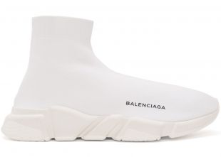 Balenciaga Speed Mid Top Trainer Sock Sneakers worn by Teyana Taylor on  Instagram