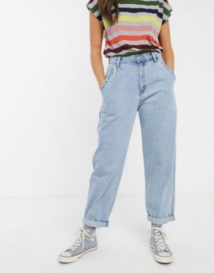 Slouchy Jeans in Light Blue