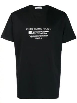 Givenchy Printed Black Tshirt worn by Lil Durk in the music video Lil Durk  - Weirdo Hoes (Official Music Video) | Spotern