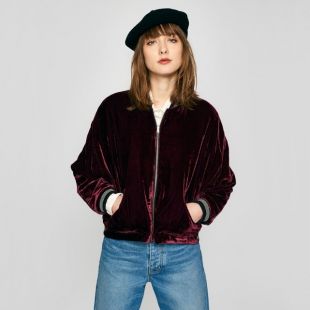 Blouson réversible zippé, imprimé dos JOE