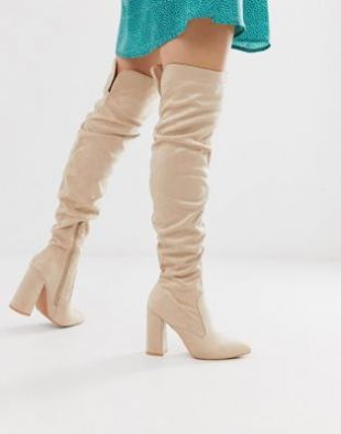Ruched Over Knee Boot