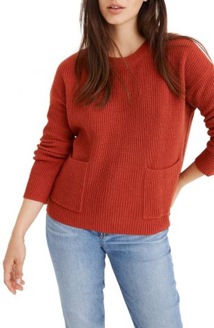 Patch pocket pullover hot sale sweater madewell