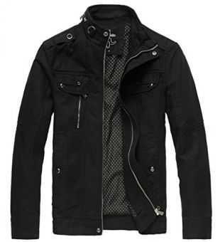 Wantdo Homme Blouson en Coton Légère Décontracté Armée Style